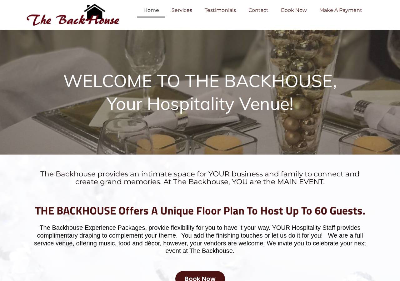 The BackHouse website homepage